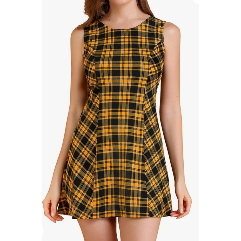 Allegra K Women's Sleeveless Fit and Flare Mini Dress